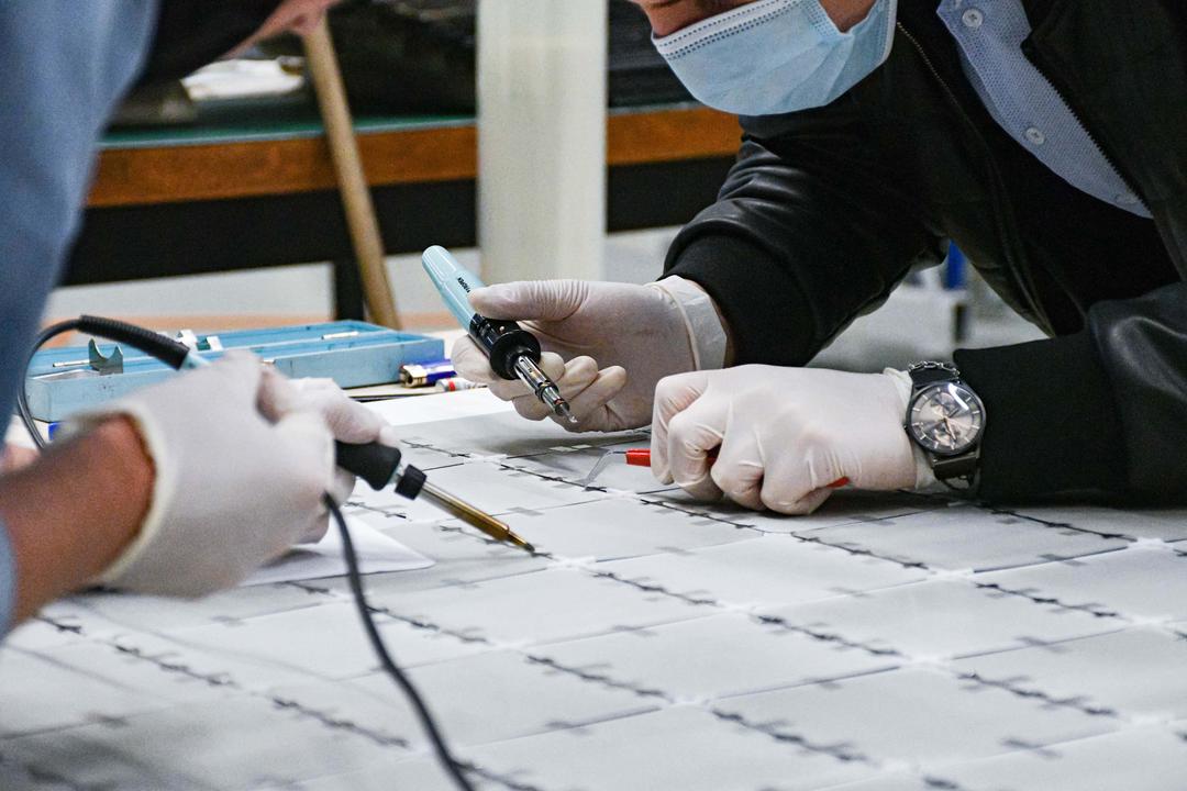 Image showing the construction of a solar panel